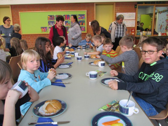 Gemeinsame Aktion mit der Grundschule